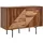 KADIMA DESIGN Harmony 3D-Sideboard 100x40x71 cm Braun Holz/Edelstahl