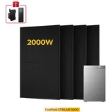 EcoFlow Stream 5000, All-in-One Speicher für Balkonkraftwerke, mit 4 Bifaziale Solarmodule, by Powerness - 500W X 4 / 5kWh / Selbstabholung