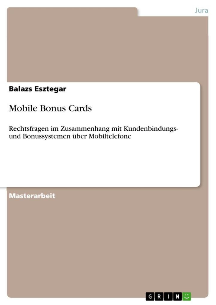 Mobile Bonus Cards: eBook von Balazs Esztegar