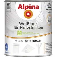 Alpina Weißlack für Holzdecken Weiß seidenmatt 0,75 l