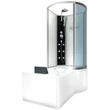 AcquaVapore Kombination Badewanne Dusche K50-L00 Duschtempel 170x100