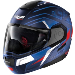 Nolan N90-3 Comeback 2023 N-Com Helm, blauw, M Voorman