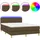 vidaXL Boxspringbett 140 x 200 cm Dunkelbraun