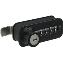 Hettich Hettich, Zahlenschloss mit Riegel links Fixcode Kunststoff/stahl schwarz