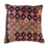 KUHFELL online & NOMAD Bodenkissen Kelim Kissen Sitzkissen 80 x 80 cm aus persischen Vintage Kelim