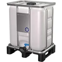 Kaiserkraft IBC-Container mit verzinktem Stahlrohrrahmen, 300 Liter, mit UN-Zulassung