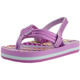 REEF Jungen Mädchen Little Ahi Flipflop, Lavender Hearts, 34 EU