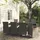 vidaXL Garten-Essgruppe 9-tlg. Grau