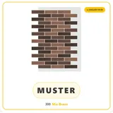 STM Company Verkleidungspaneel AMK Wand- und Fassadenpaneele in Klinkeroptik, 9,4 qm, (Packung, 1-tlg., 9,4 m) Flexibel, UV- & frostbeständig braun