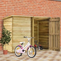 Tidyard Fahrradgarage Holz Gerätehaus Gartenschuppen Holzhütte Geräteschuppen Blockhaus Schuppen Gartenhütte Kiefernholz Imprägniert 232x110x170 cm