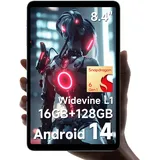 Alldocube iPlay60 Mini Turbo Tablet 8,4 Zoll Android 14, Gaming Snapdragon 6 Gen1 4nm mit 2 Lautsprecher, 16GB RAM 128GB ROM, FHD 1920x1200, Widevine L1, 6-Achsen-Gyroskop, PD18W,Motor