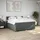 vidaXL Boxspringbett 180 x 200 cm Dunkelgrau