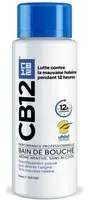 CB12 - Bain de bouche Lutte contre la mauvaise haleine pendant 12 heures Sans alcool Arôme menthe Flacon 250 ml De Bouche