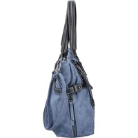 Rieker Damen Schultertasche Umhängetasche seitliche Erweiterung H1083, Farbe:Blau - Blau