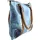 COLLEZIONE ALESSANDRO Schultertasche Patchwork aus Jeansstoff mit Leder Henkel von - blau