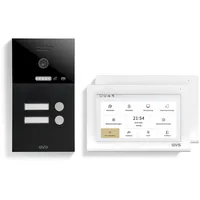 GVS IP Video Türsprechanlage 2-Familienhaus mit Türöffner, HD Kamera,