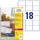 Avery Zweckform Adressetiketten LR7161-100 Weiß 63,5 x 46,6 mm 100 Blatt 1800 St.