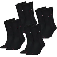 Tommy Hilfiger Herren Frauen Unisex Sport Socken 8er Pack in 47-49 Schwarz