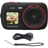 Digitalkamera für Kinder, 72 MP, 16-facher Zoom, Anti-Shake-Automatik, Kompakte Tragbare Kamera für Jungen, Mädchen, Kinder (6 Farben) (Black)