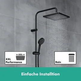 Hansgrohe Vernis Shape mit Thermostat, mattschwarz