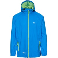 Trespass Qikpac Jacket Kompakt Zusammenrollbare Wasserdichte Regenjacke, Blau XS