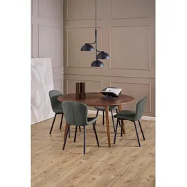 MID.YOU Stuhl, Dunkelgrau, Metall, Textil, Füllung: Polyurethan (Pur), rund, 50x86x58 cm, Esszimmer, Stühle, Esszimmerstühle, Vierfußstühle