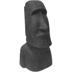 Gartenfigur | Anthrazit | 53,5cm | Moai | Skulptur | Rapa Nui | Osterinsel