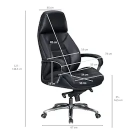 AMSTYLE SPM1.435 Echtleder Schwarz