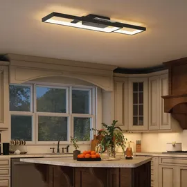 Homcom Deckenleuchte 43W Flach schwarz