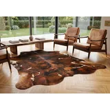 Kuhfelle Online & Nomad KUHFELL RINDERFELL BRAUN EXOTISCH Natur 230 x 180 cm STIERFELL Teppich XL