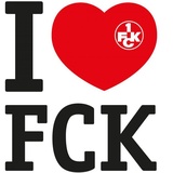 wall-art Wandtattoo »Fußball Fanartikel I love FCK«, (1 St.), selbstklebend, entfernbar bunt