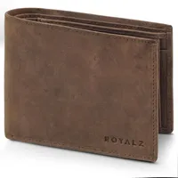 ROYALZ Detroit Geldbörse Herren Leder Geldbörse braun