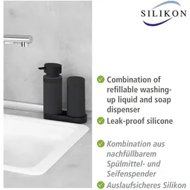 Wenko Easy Squeez-e Spülstation Schwarz