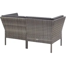 vidaXL Garten-Lounge-Set 6-tlg. grau 48950