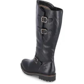 REMONTE Damen R6590 Kniehohe Stiefel, schwarz / 01, 43