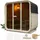 Artsauna Fasssauna Fjora 9 kW Ofen Glasfront