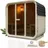 Artsauna Fasssauna Fjora 9 kW Ofen Glasfront
