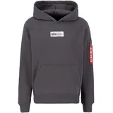 Alpha Industries Metal Plate Kapuzenpullover Vintage Grey L