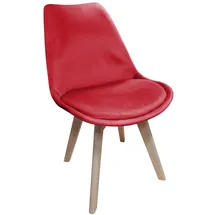 Hti-Living Esszimmerstuhl Atlanta Polyester rot