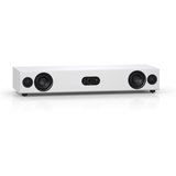 Nubert nuPro AS-3500 | Weiße Soundbar | Mit DTS und Dolby Audio | Soundplate für Streaming | TV-Lautsprecher mit Bluetooth aptX HD | Vollaktive Soundbase in 3 Wegen | Sounddeck für Zuhause