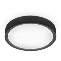 B.K.Licht - LED Deckenlampe mit Sternenhimmel, neutralweiße Lichtfarbe, 12