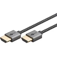 goobay HDMI-Kabel Slim 0,5 m Schwarz