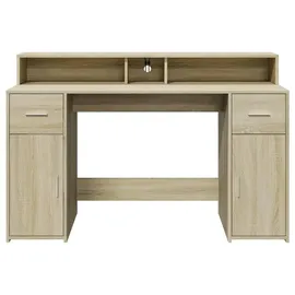vidaXL Schreibtisch Sonoma Eiche braun