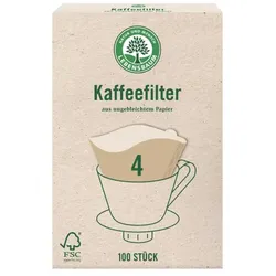 Lebensbaum Kaffeefilter Papier Größe 4 (100St)