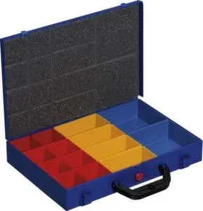 Allit Sortimentskoffer, HxBxT 65x335x250mm, 14 Kästen, Koffer Stahl/Kästen Polystyrol