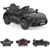 Moni Kinder Elektroauto Mercedes AMG GTR EVA-Reifen, Musikeffekte, Fernbedienung schwarz