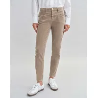 Opus Damen Slim | Cordhose Evita BABYCORD Slim aus stretchigem BCI Cotton Mix Cocoa, 42 L28 - 42