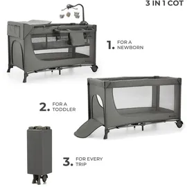 Kinderkraft JOY 2 mit Zubehör grau - Grau