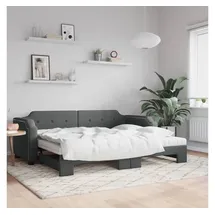 vidaXL Tagesbett 90 x 190 cm Dunkelgrau