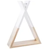 Atmosphera Wandregal 30 x 10 x 39 cm Rosa/Weiß